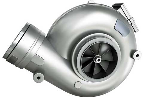 Turbocharger-a-car-part-isolated-project